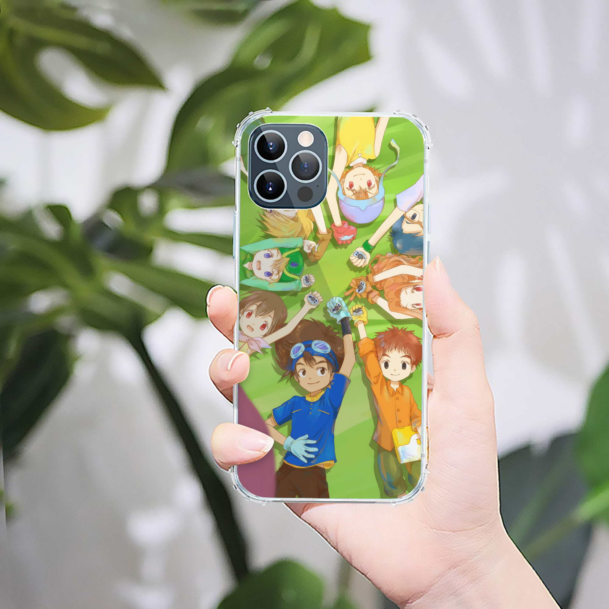 （画像用） Digimon デジタルモンスター/デジモン 【iPhone 12シリーズ対応】透明スマホケース（クリアソフトケース）